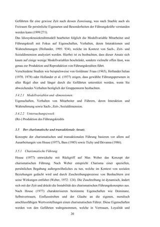 B.A.-Thesis: Führung in Unternehmen