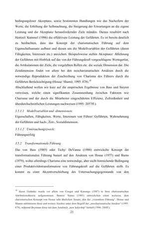 B.A.-Thesis: Führung in Unternehmen