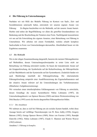 B.A.-Thesis: Führung in Unternehmen