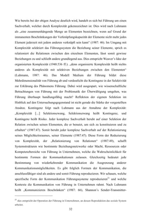 B.A.-Thesis: Führung in Unternehmen