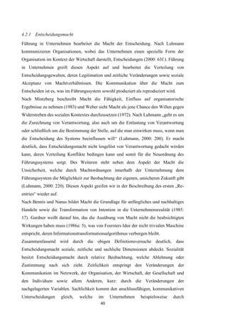 B.A.-Thesis: Führung in Unternehmen