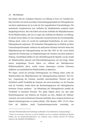 B.A.-Thesis: Führung in Unternehmen