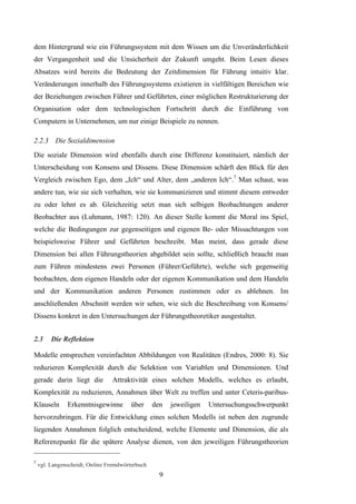 B.A.-Thesis: Führung in Unternehmen