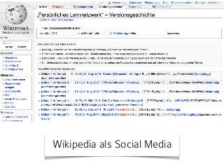 Wikipedia als Social Media
 
