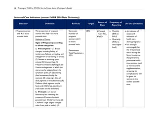 training on fhsis for family planning and child health | PDF