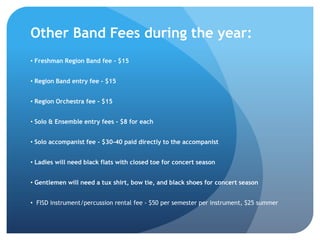FHS Band New Members Information | PPTX