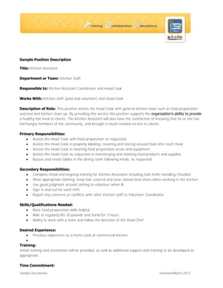 Fighting Hunger Together: The Basics of Volunteer Management | PDF