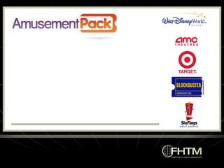 1 Free  Restaurant Gift Certificate each Month ($25) 1 Free  Companion Airline Ticket each Month Unlimited  Movie Tickets  for only  $6.50 ea . Up to 30% off  at Blockbuster Up to 50% off  Theme Park Admissions Up to 50%  Sporting Events, Concerts, Etc Golf, Fitness Club, Ski Lift Discounts Shopping Discounts Save at over 87,000 Locations 