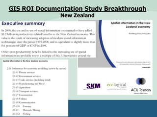 GIS ROI Documentation Study Breakthrough
New Zealand
 