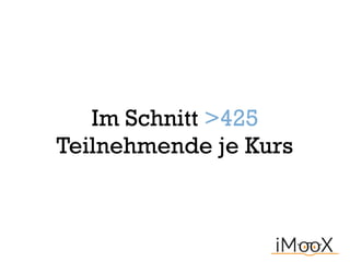 Im Schnitt >425  
Teilnehmende je Kurs
 