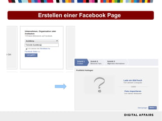 Erstellen einer Facebook Page
 