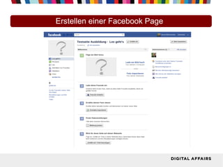 Erstellen einer Facebook Page
 