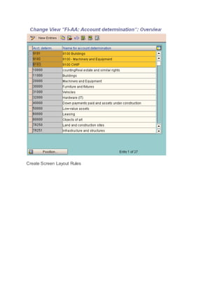 Create Screen Layout Rules
 