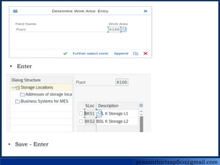 prasanthictsapfico@gmail.com
• Enter
• Save - Enter
 
