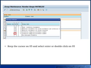 prasanthictsapfico@gmail.com
• Keep the cursor on 05 and select enter or double click on 05
 