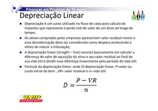Finanças em Projetos de TI- Aula 5
                            TI-
                         



K




                                       W
                     sZ
 