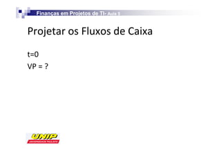 Finanças em Projetos de TI- Aula 5
                             TI-


W                                        

sW
 