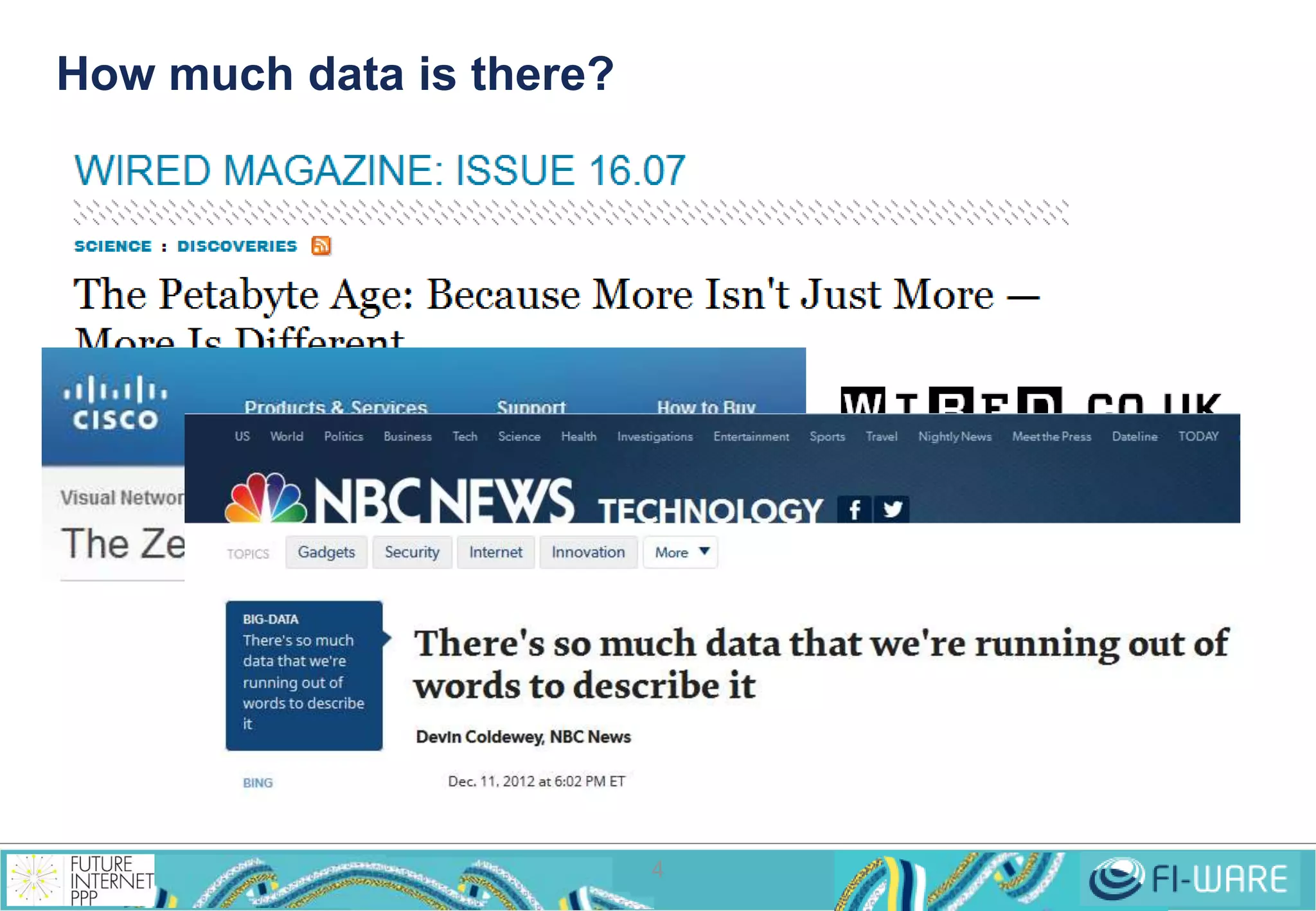 How much data is there? 
4 
 
