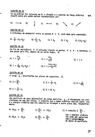 UFMG Provas Antigas 1976 rosa - Conteúdo vinculado ao blog      http://fisicanoenem.blogspot.com/   