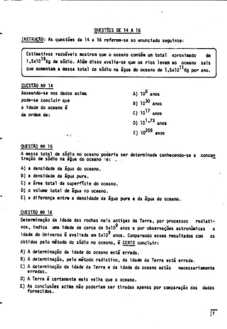 UFMG Provas Antigas 1976 rosa - Conteúdo vinculado ao blog      http://fisicanoenem.blogspot.com/   