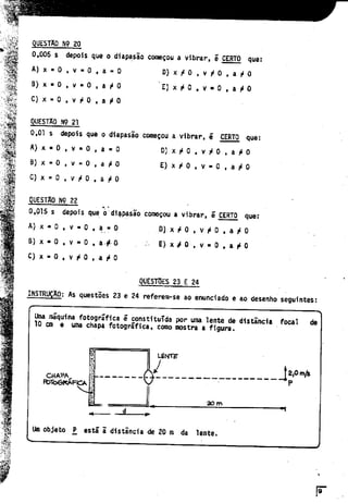 UFMG Provas Antigas 1976 rosa - Conteúdo vinculado ao blog      http://fisicanoenem.blogspot.com/   