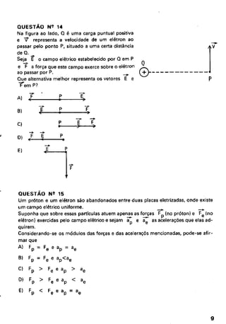 UFMG Provas Antigas 1988 fechada - Conteúdo vinculado ao blog      http://fisicanoenem.blogspot.com/   