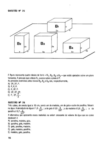 UFMG Provas Antigas 1989 fechada 2 - Conteúdo vinculado ao blog      http://fisicanoenem.blogspot.com/   