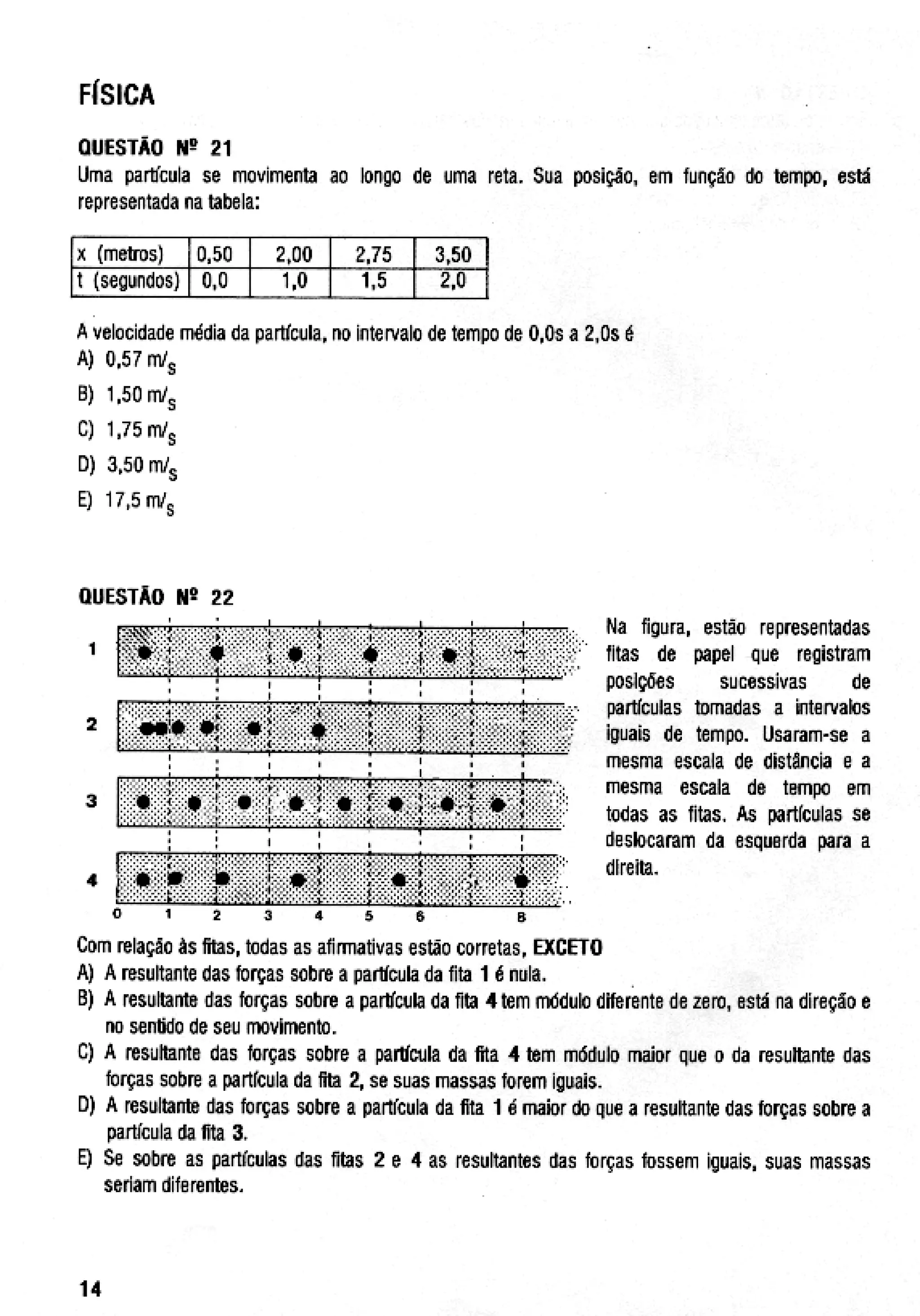 UFMG Provas Antigas 1989 fechada - Conteúdo vinculado ao blog http://fisicanoenem.blogspot.com/