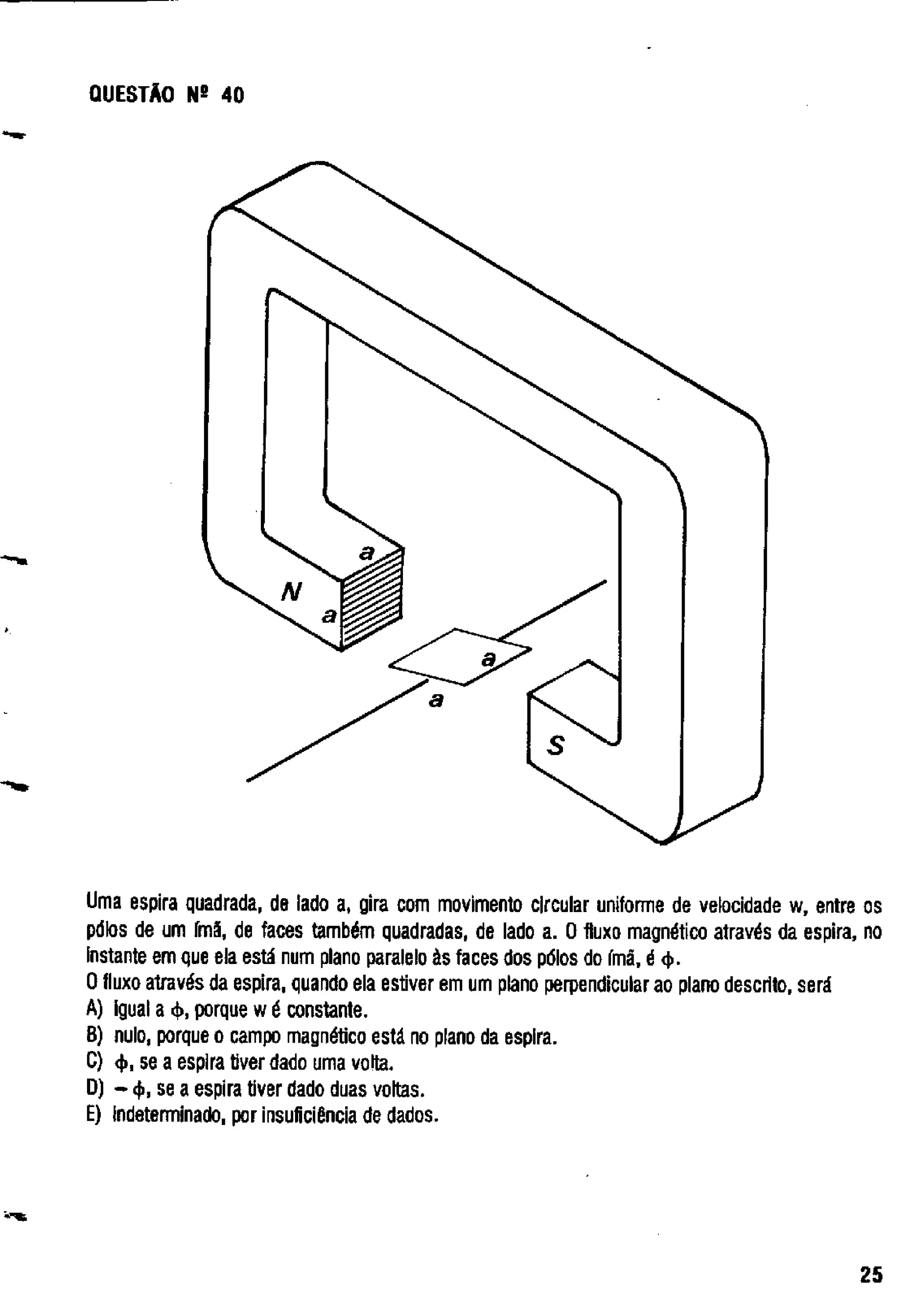UFMG Provas Antigas 1989 fechada - Conteúdo vinculado ao blog http://fisicanoenem.blogspot.com/