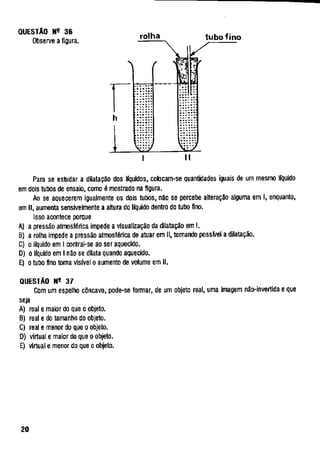 UFMG Provas Antigas 1990 fechada - Conteúdo vinculado ao blog      http://fisicanoenem.blogspot.com/   