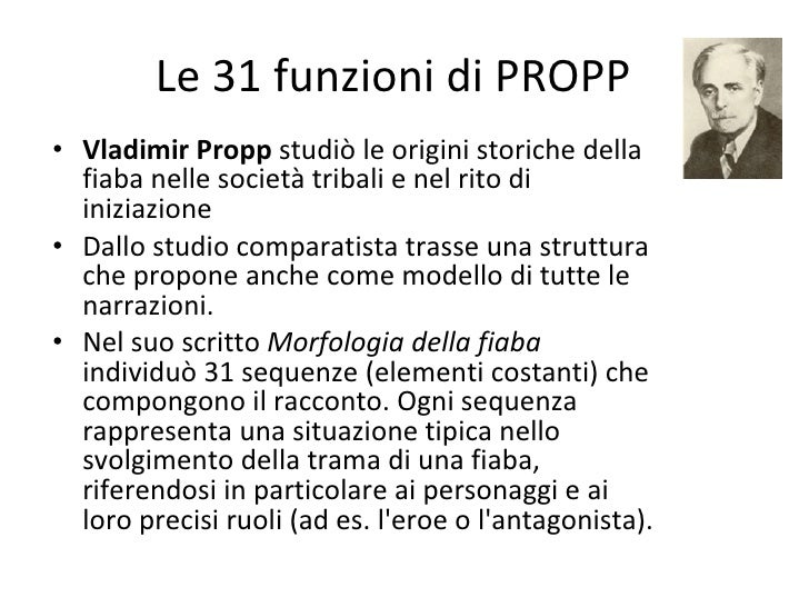 Quali Sono Le Funzioni Di Propp