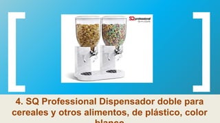 4. SQ Professional Dispensador doble para
cereales y otros alimentos, de plástico, color
 