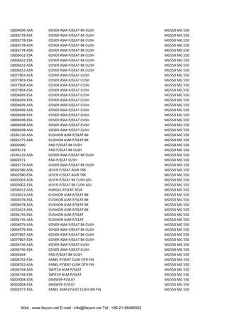 30003002 FIACOM SAIC MG550 MG 550 parts catalog | PDF | Auto Parts | Automotive