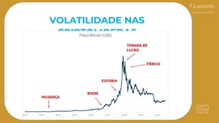 VOLATILIDADE NAS
CRIPTOMOEDAS
 