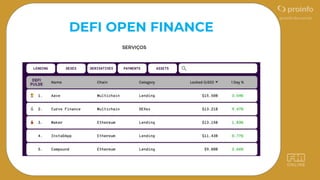DeFi Pulse - The Decentralized Finance Leaderboard
DEFI OPEN FINANCE
 