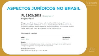 ASPECTOS JURÍDICOS NO BRASIL
 