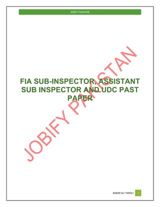 Fia past paper | PDF