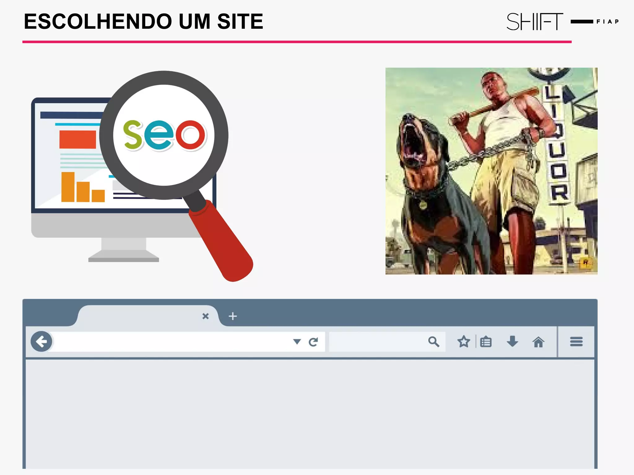 ESCOLHENDO UM SITE
 