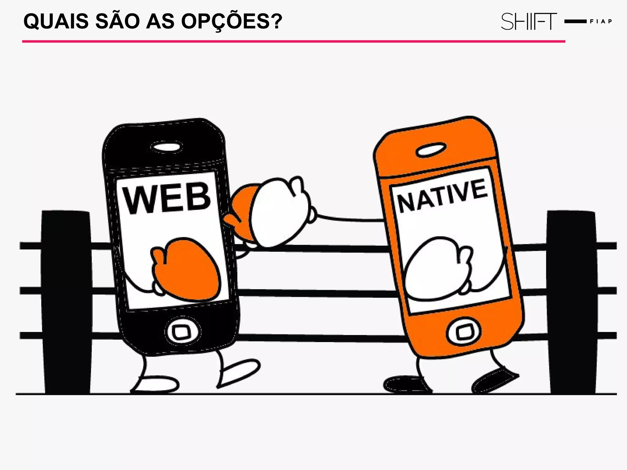 QUAIS SÃO AS OPÇÕES?
 