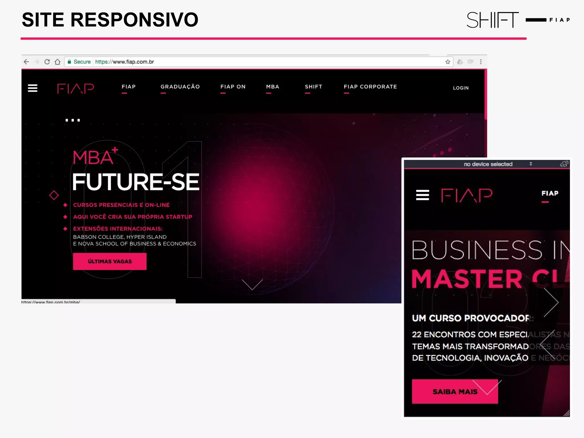 SITE RESPONSIVO
 