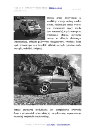 Fiat 126p Maly Wielki Samochod | PDF