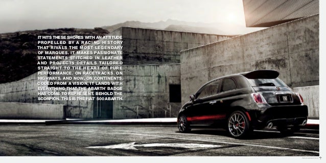15 Fiat Abarth Brochure Nj Fiat Dealer