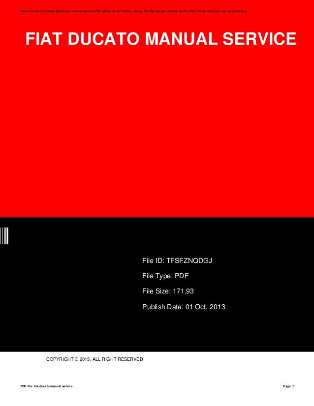 Fiat Ducato Manual Service