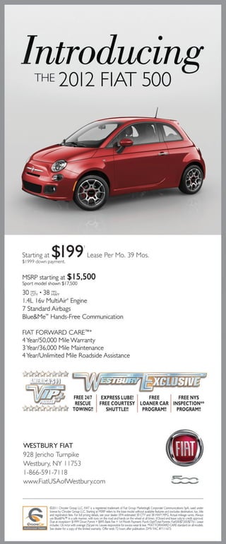 Fiat lease offers