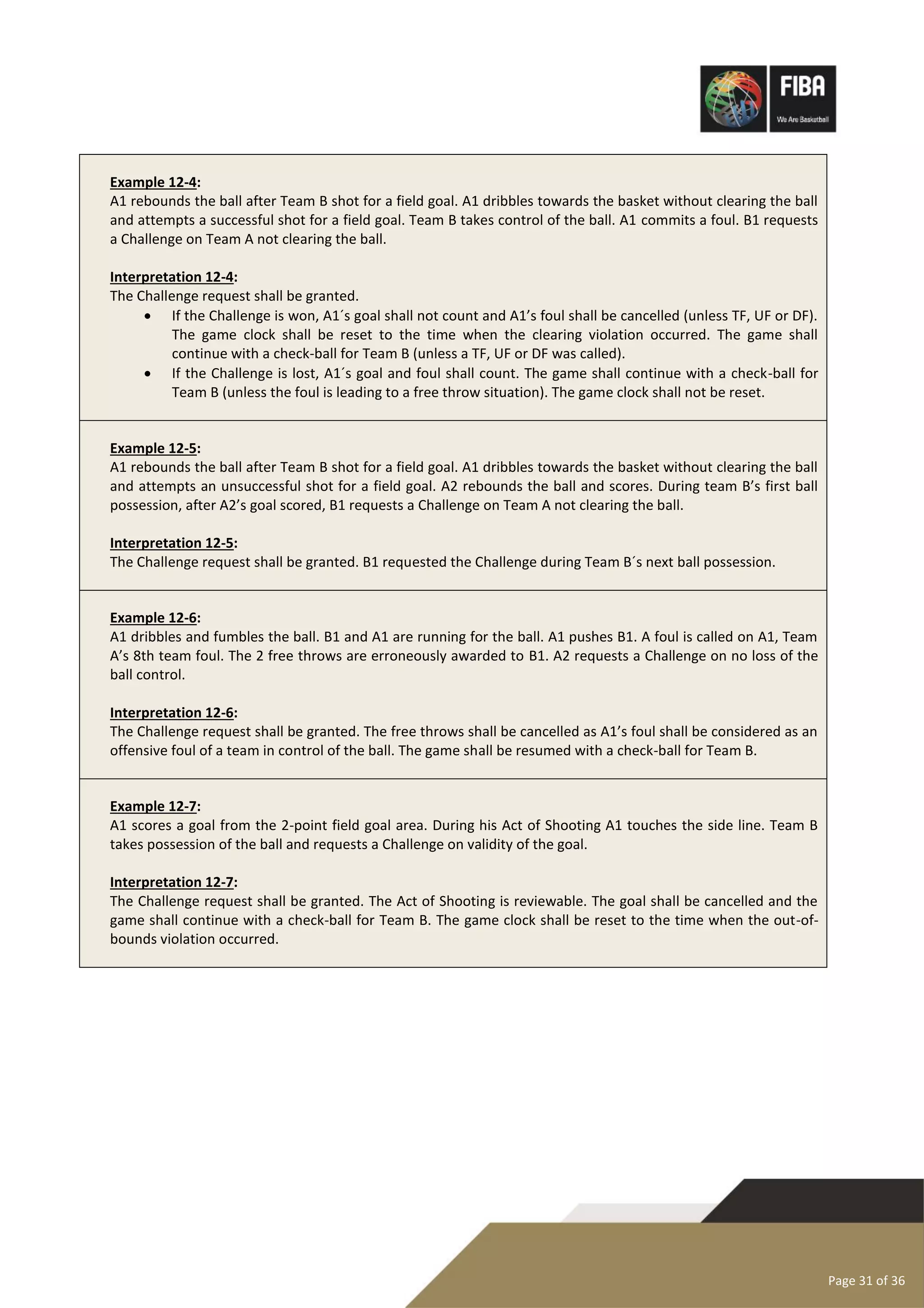 Fiba 3x3 Basketball Rules Interpretations (yellow-version) | PDF