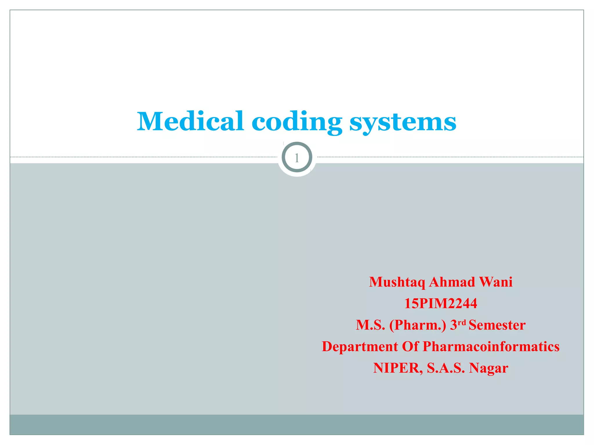 MEDICAL CODING | PPT