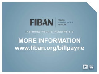 MORE INFORMATION
www.fiban.org/billpayne
 