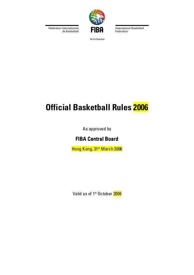 FIBA Official Basketball Rules 2006