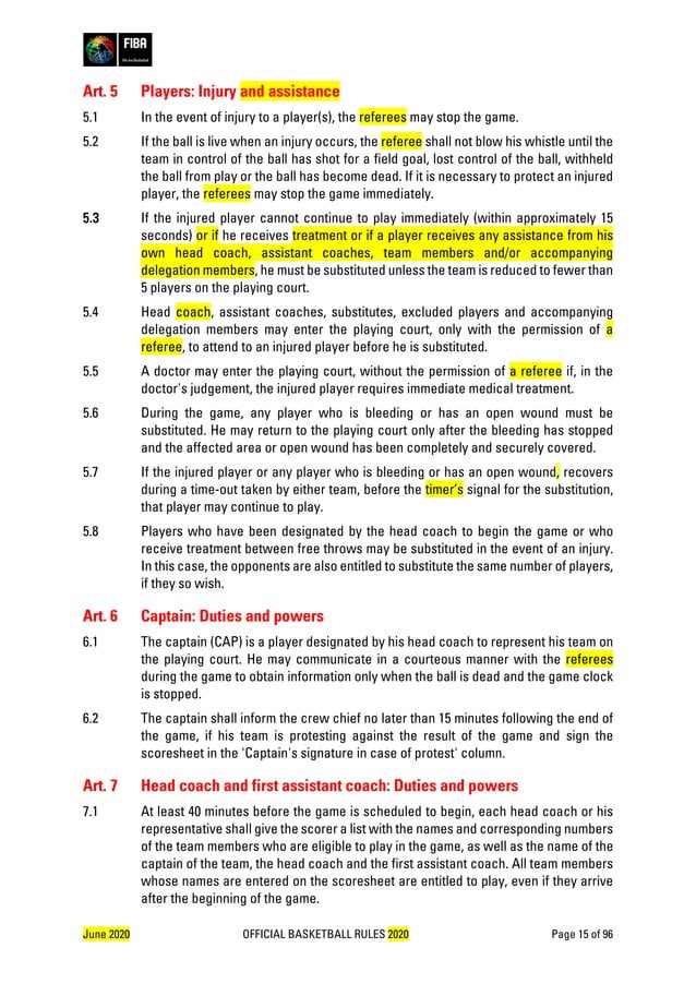 FIBA Official Basketball Rules 2020 (yellowtracking_v1.0) PDF