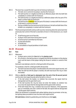 FIBA Official Basketball Rules 2020 (yellowtracking_v1.0) | PDF
